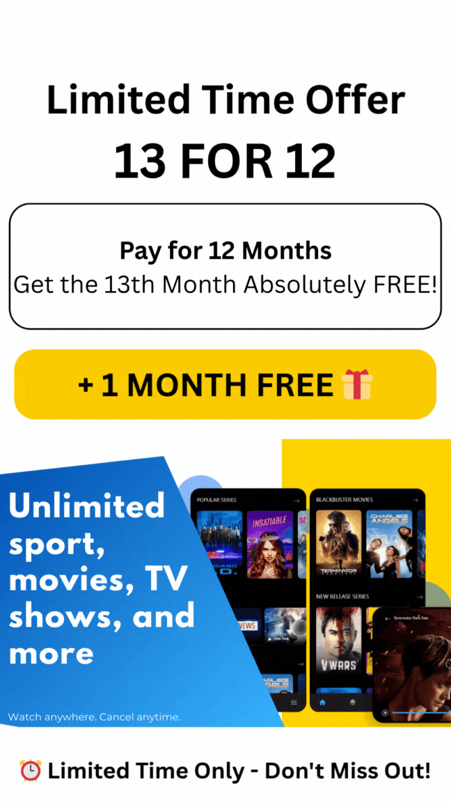 End of year sale: Unlock a Full Year of IPTV at Just $57